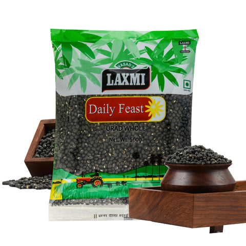 Whole Black Urad - Kali adad Daal - Urid Beans - Black Lentils